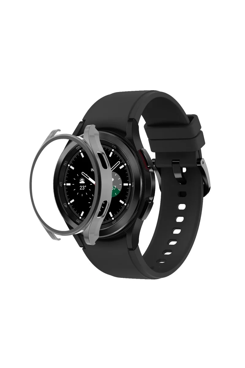 Newface Watch 5 Pro 45mm Wall Camlı Kasa Ekran Koruyucu - Uzay Grisi