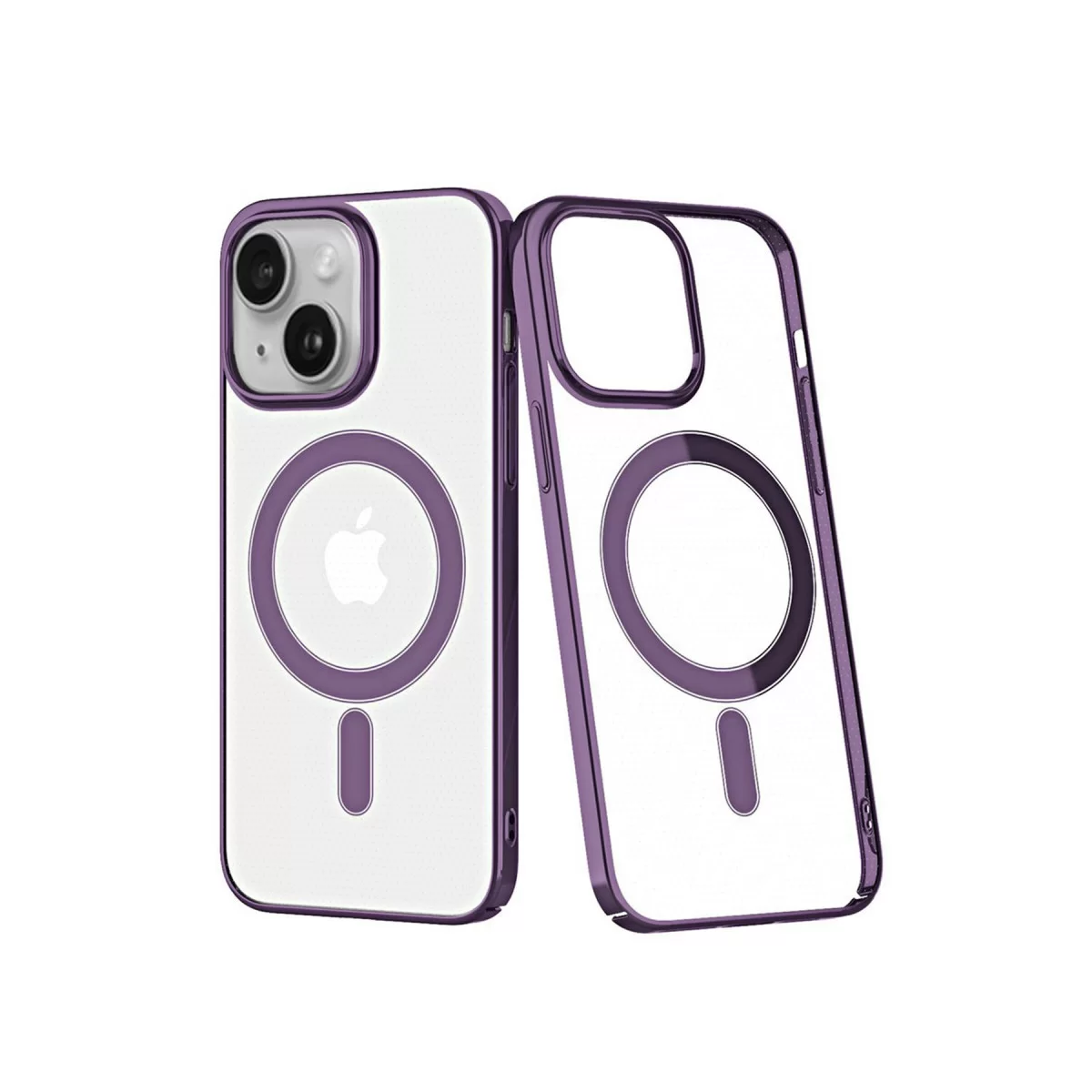 Newface Apple iPhone 14 Plus Kılıf Element Magneticsafe Sert Kapak - Mor