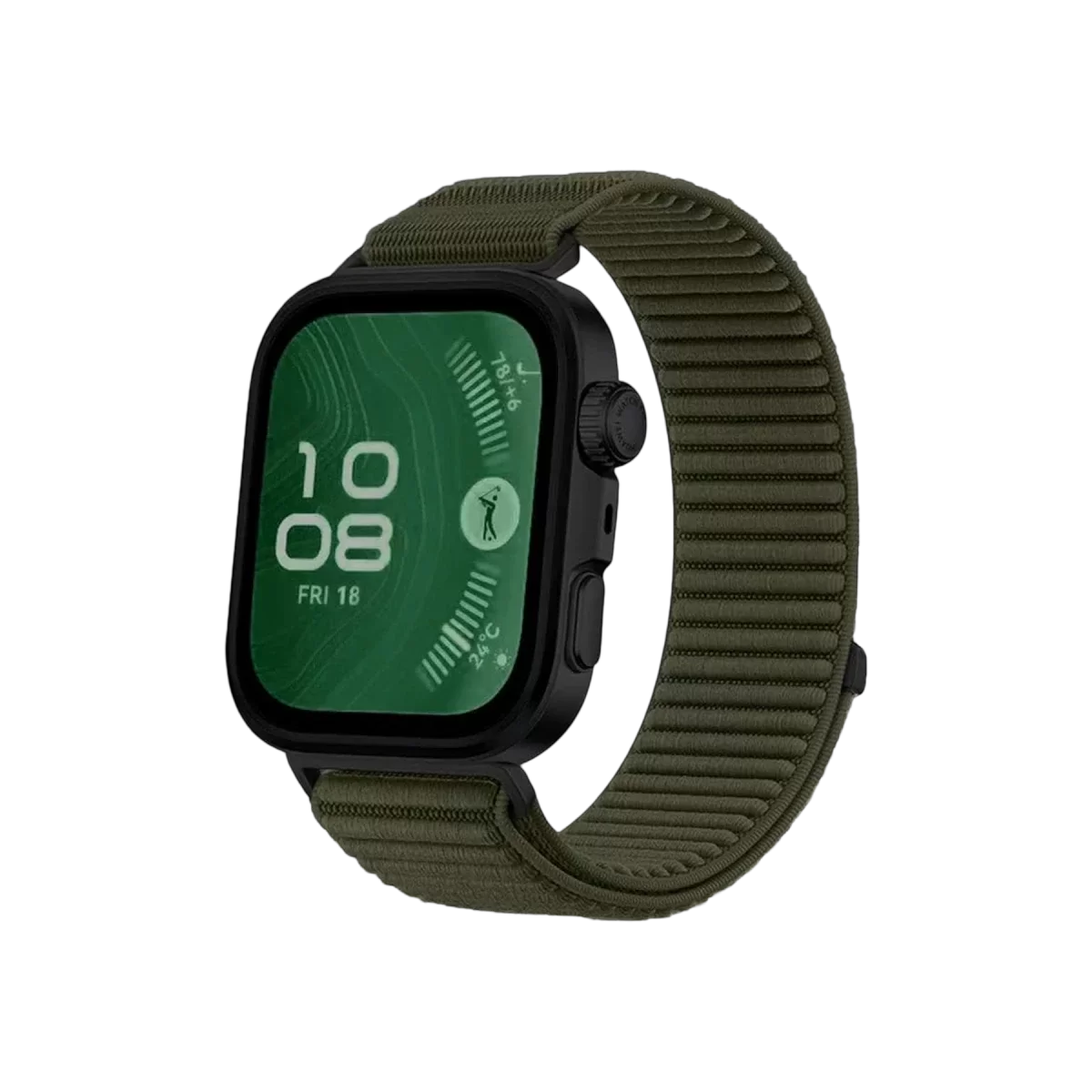 Newface Huawei Fit 4 Braid Kordon - Koyu Yeşil