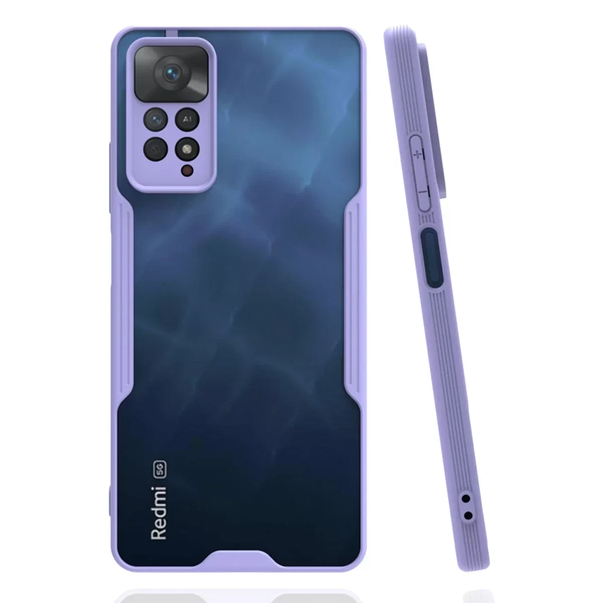 Newface Xiaomi Redmi Note 11 Pro Kılıf Platin Silikon - Lila