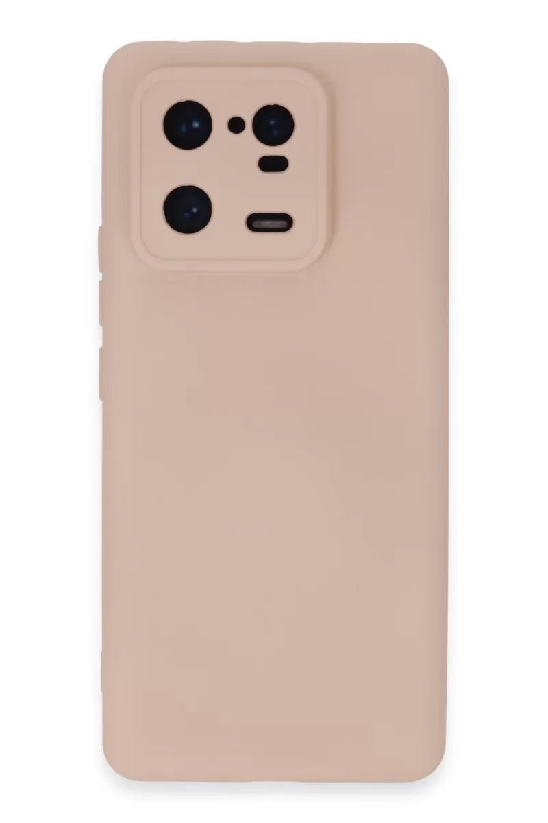 Newface Xiaomi Mi 13 Pro Kılıf Nano içi Kadife Silikon - Pudra