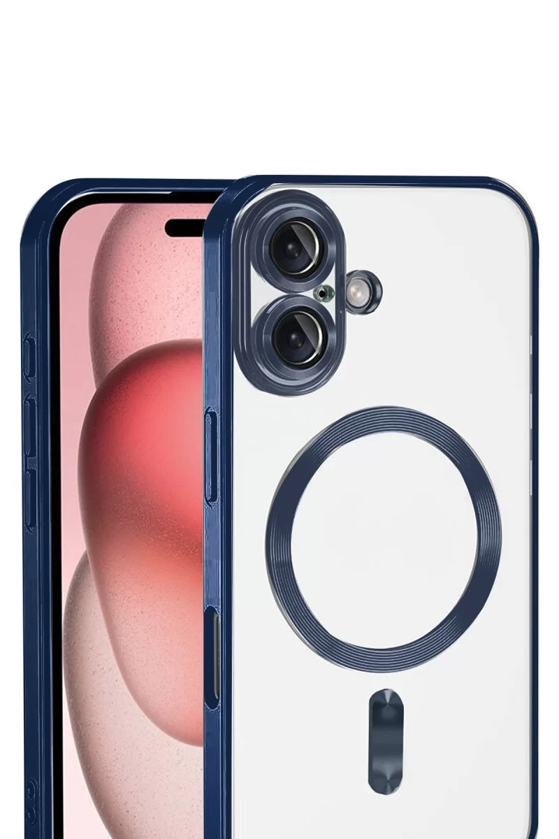 Newface Apple iPhone 17 Kross Magneticsafe Kapak - Lacivert