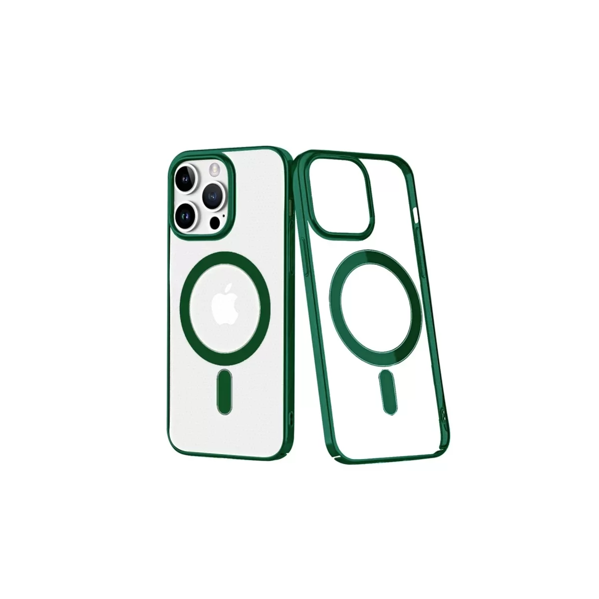 Newface Apple iPhone 14 Pro Kılıf Element Magneticsafe Sert Kapak - Köknar Yeşili