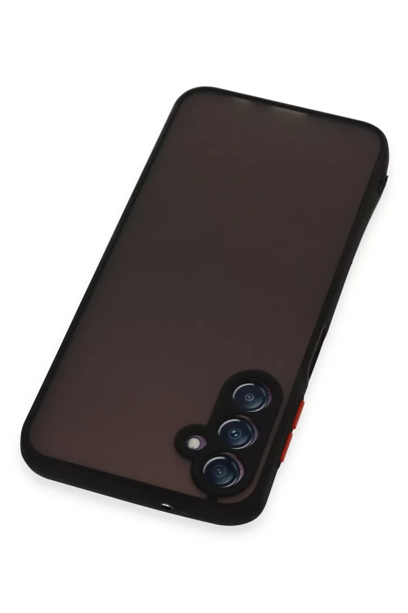 Newface Samsung Galaxy A24 4G Kılıf Montreal Silikon Kapak - Siyah