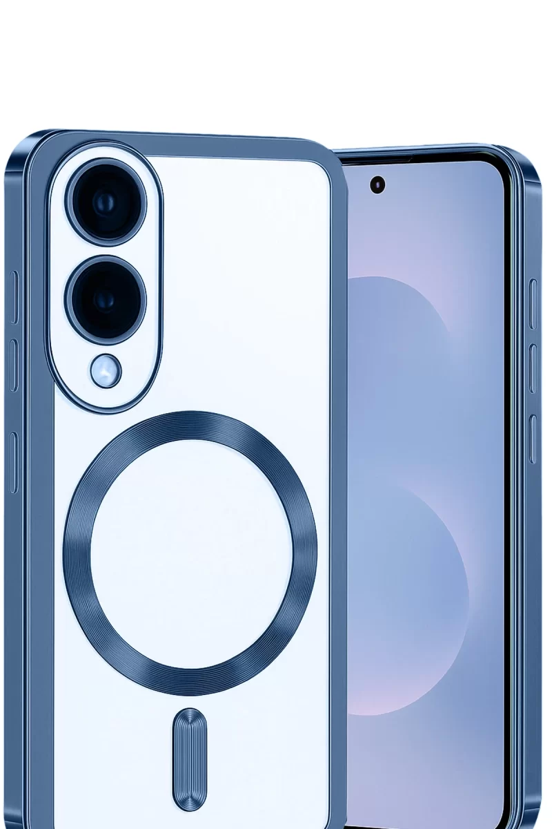 Newface Samsung Galaxy S25 Edge Kross Magneticsafe Kapak - Sierra Blue