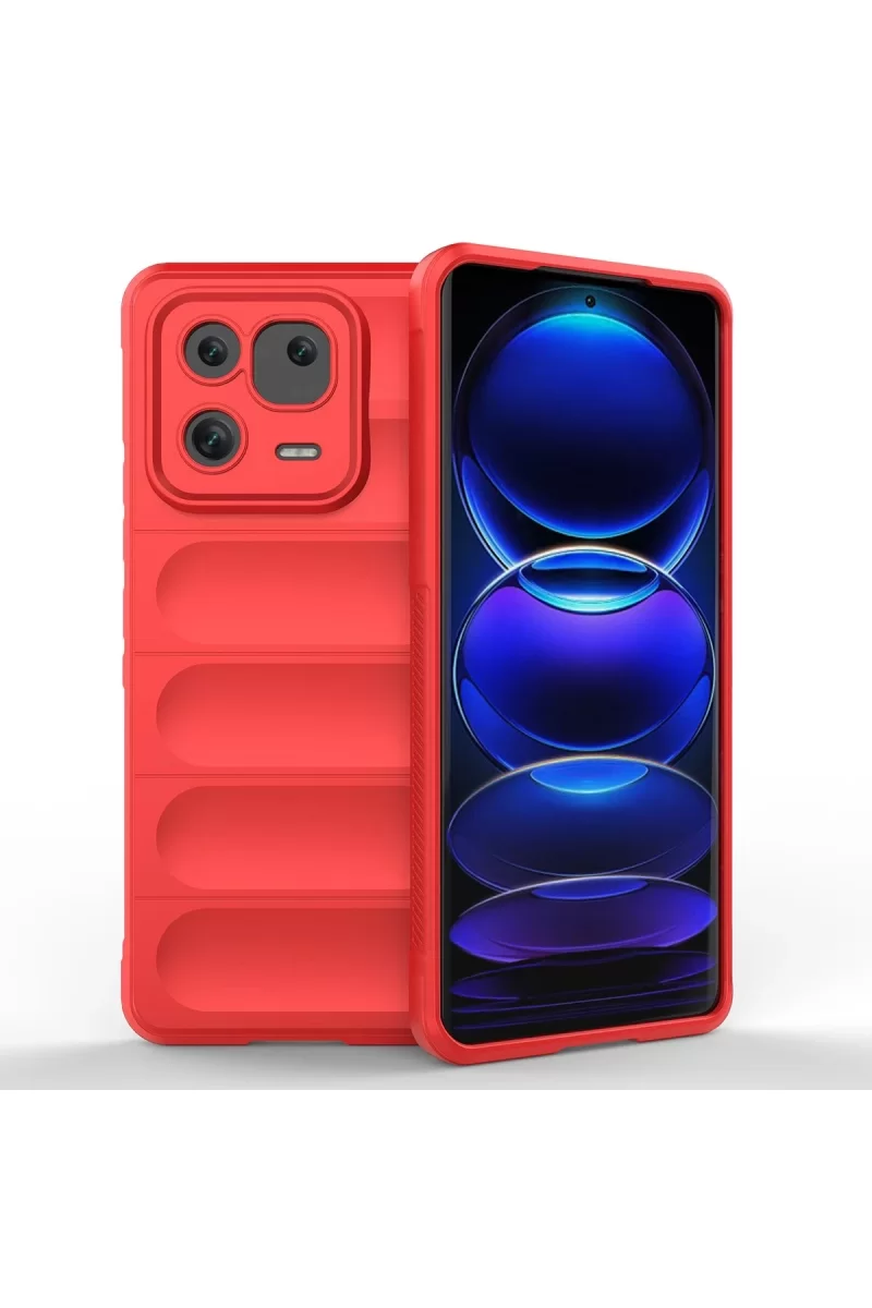 Newface Xiaomi Mi 13 Kılıf Optimum Silikon - Kırmızı