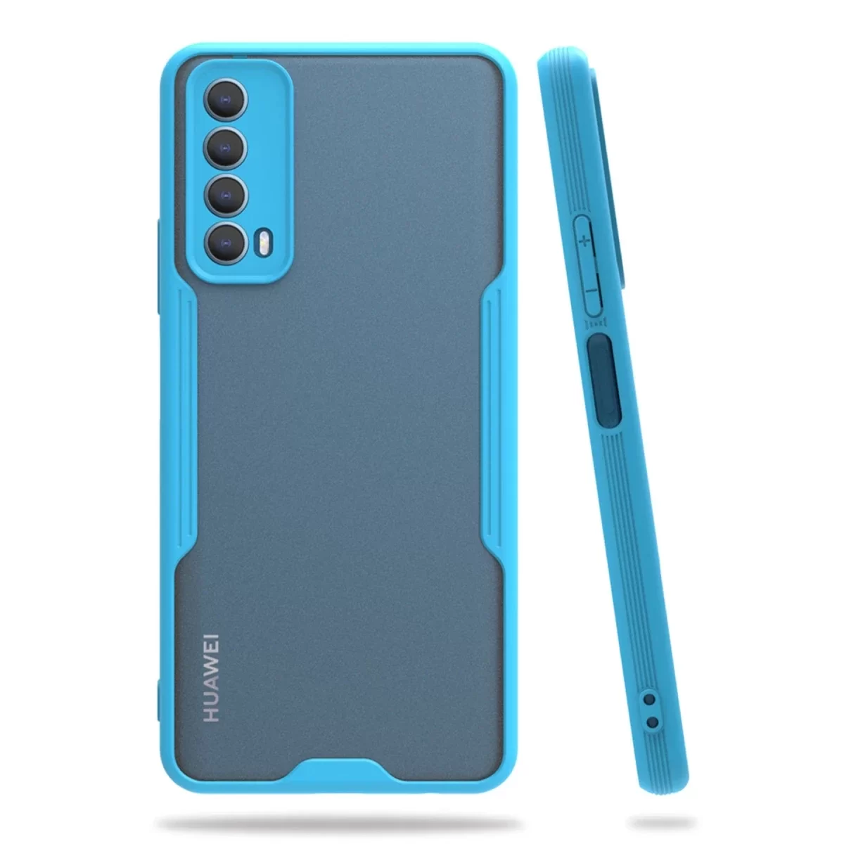 Newface Huawei P Smart 2021 Kılıf Platin Silikon - Mavi