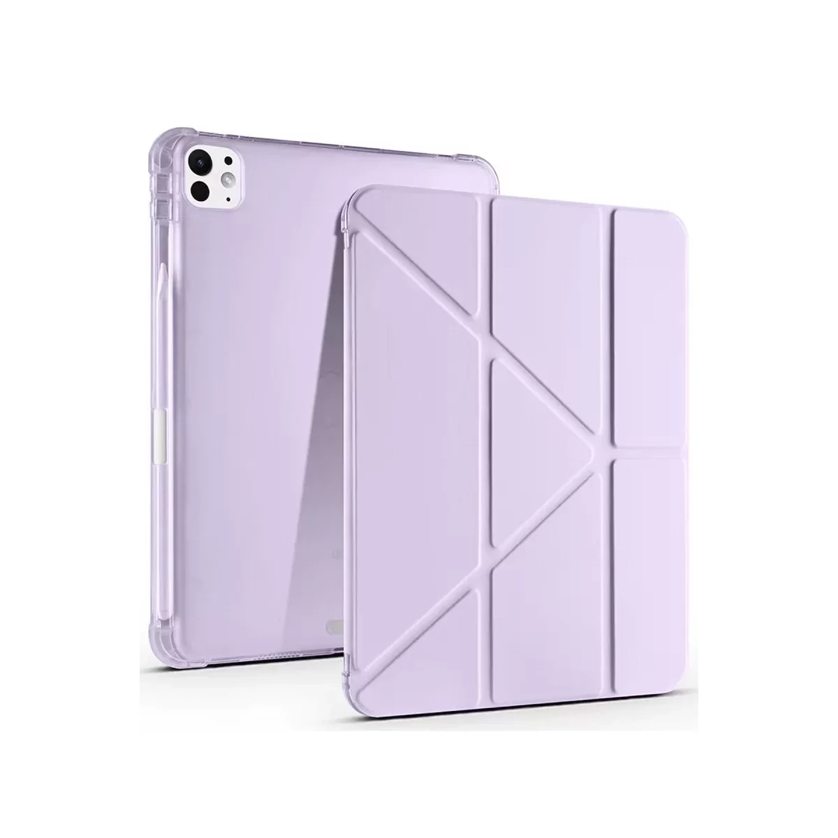 Newface Apple iPad Air 13 (2024) Kılıf Kalemlikli Mars Tablet Kılıfı - Lila