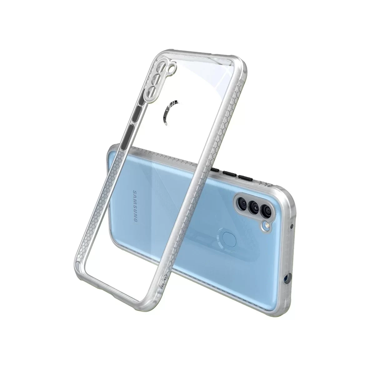 Newface Samsung Galaxy A11 Kılıf Miami Şeffaf Silikon - Şeffaf