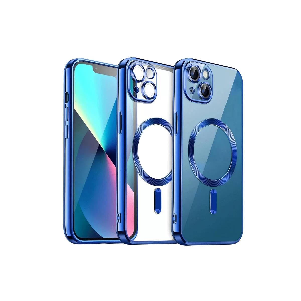 Newface Apple iPhone 13 Kılıf Kross Magneticsafe Kapak - Lacivert