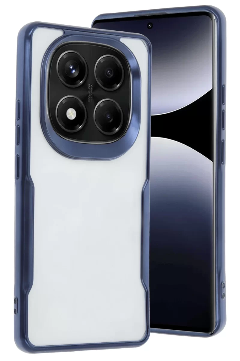 Newface Xiaomi Redmi Note 14 Pro 4G Kılıf Boyi Silikon Kapak - Lacivert