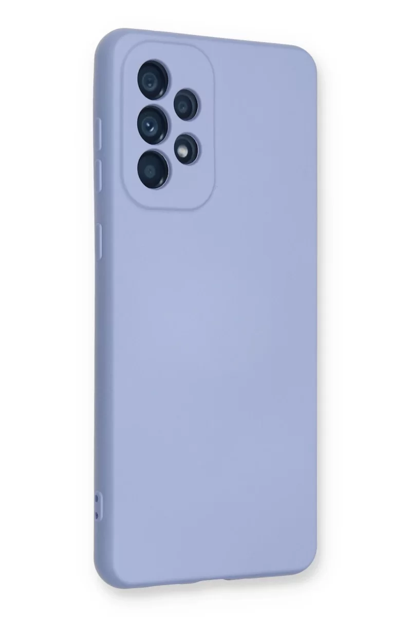 Newface Samsung Galaxy A73 5G Kılıf Nano içi Kadife Silikon - Lila