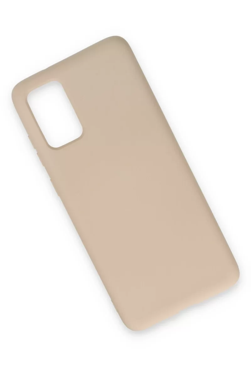 Newface Samsung Galaxy S20 Kılıf Nano içi Kadife Silikon - Pudra
