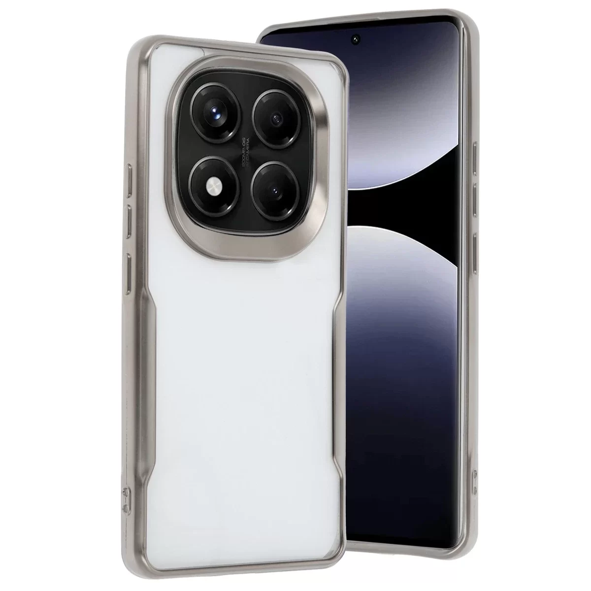 Newface Xiaomi Redmi Note 14 Pro 4G Kılıf Boyi Silikon Kapak - Titan Gri