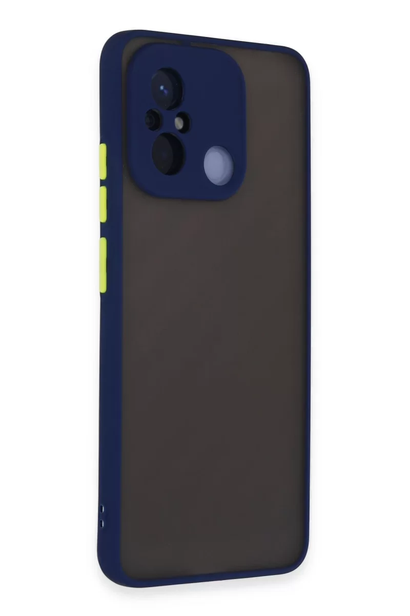 Newface Xiaomi Redmi 12C Kılıf Montreal Silikon Kapak - Lacivert