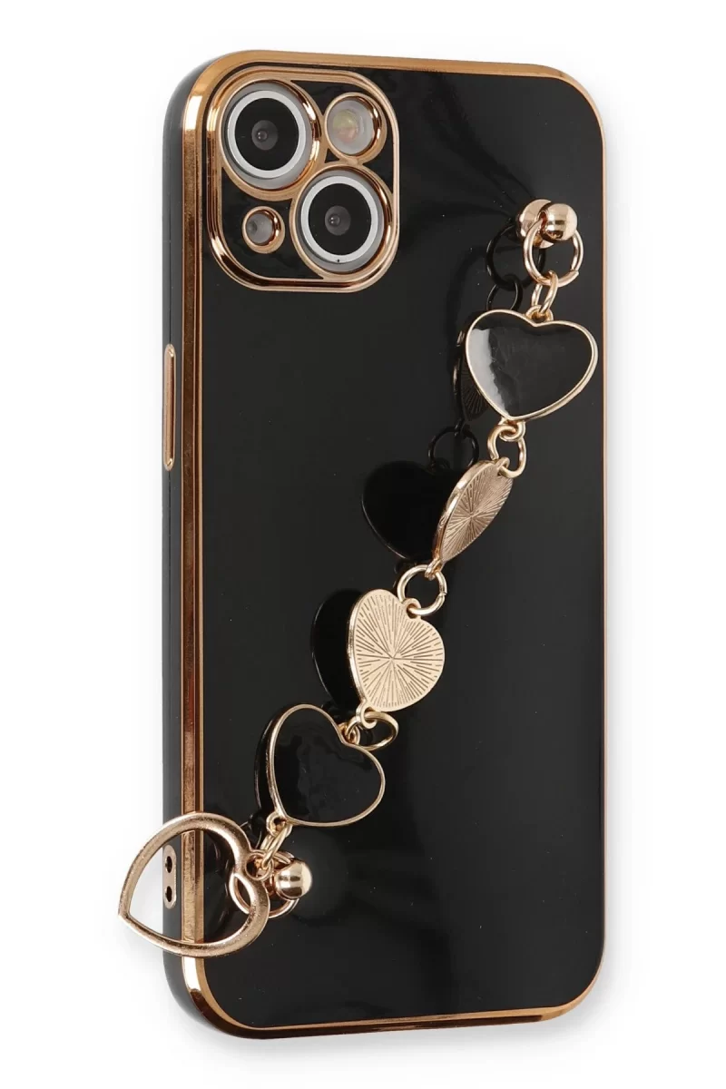 Newface Apple iPhone 14 Kılıf Esila Silikon - Siyah