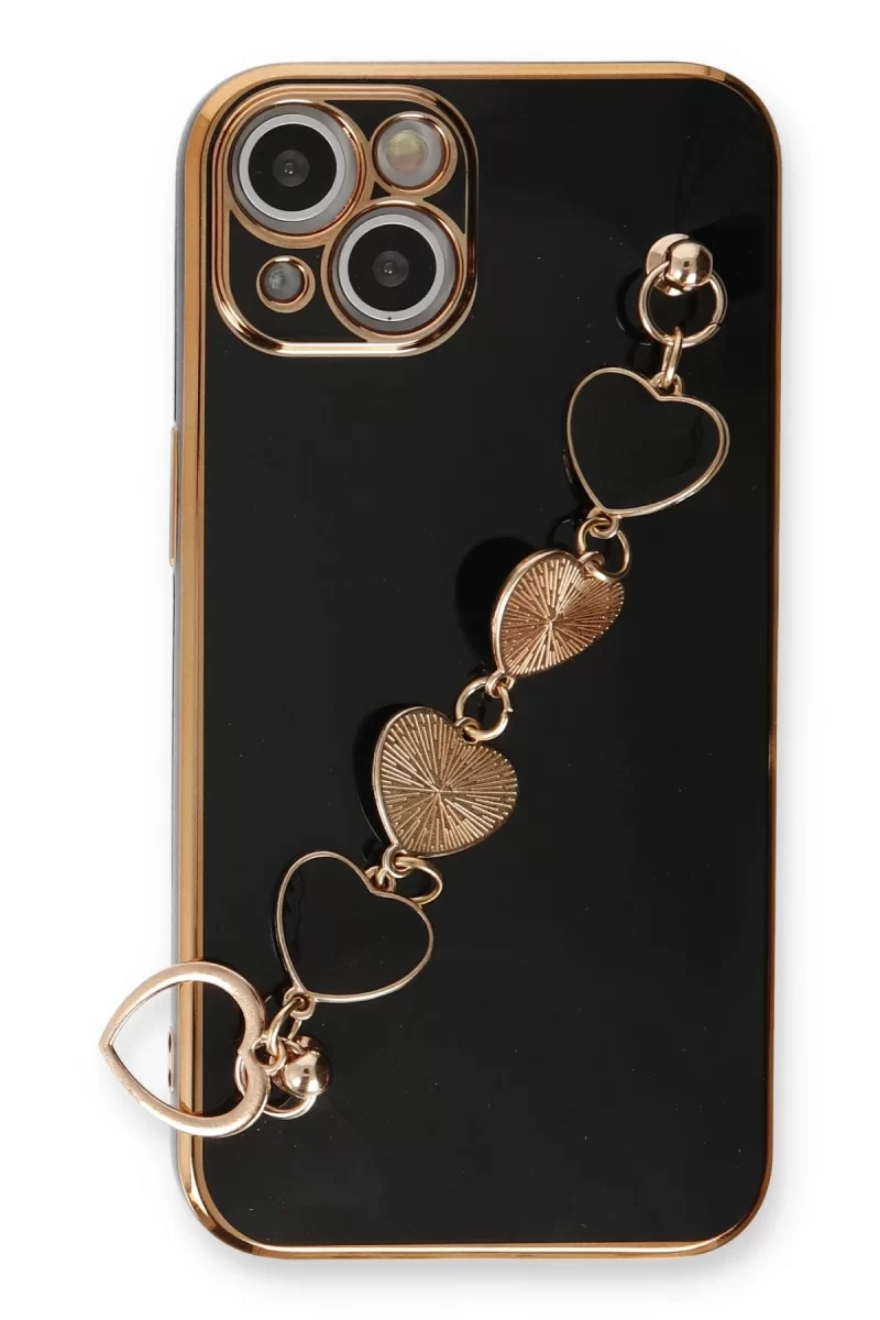 Newface Apple iPhone 14 Kılıf Esila Silikon - Siyah