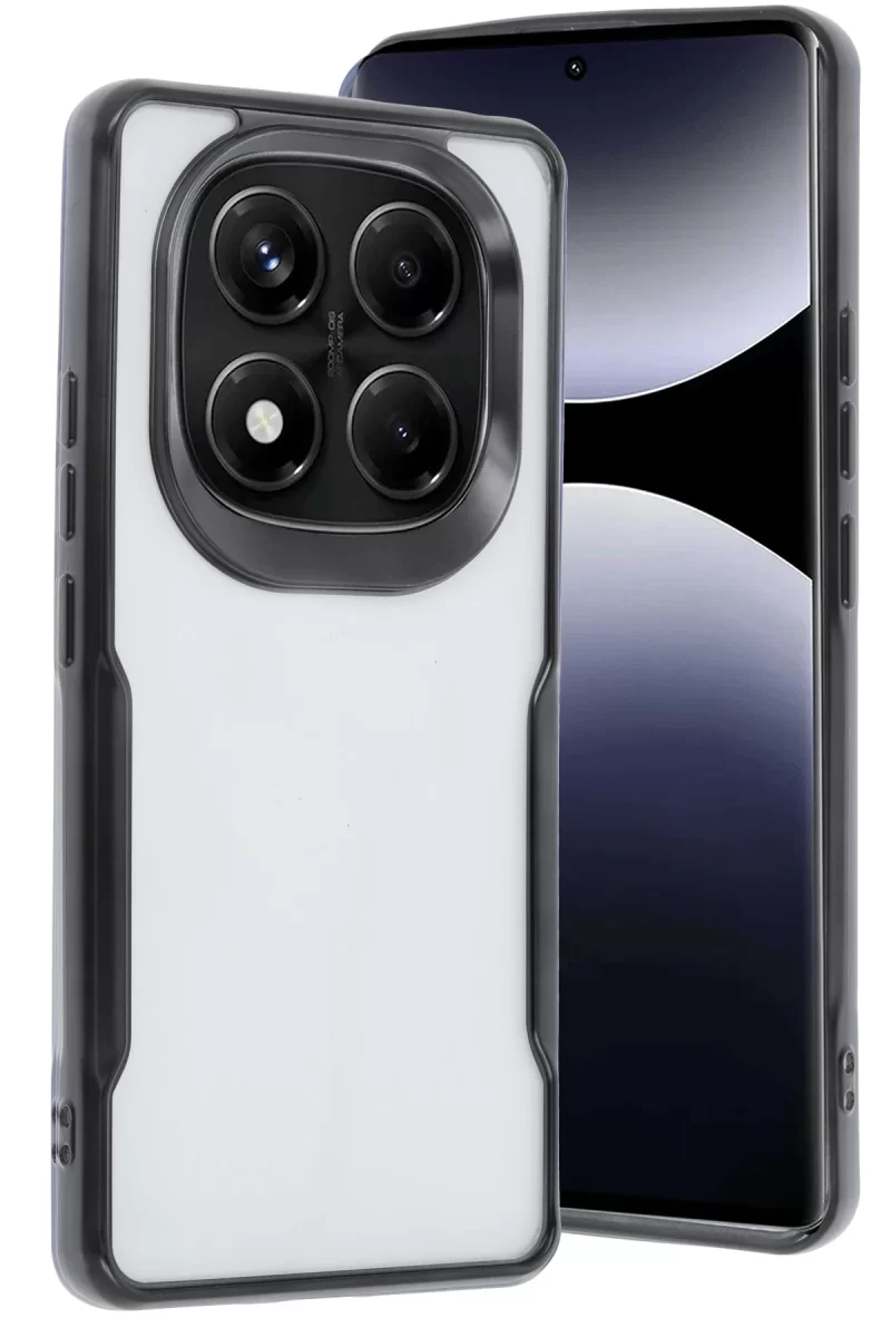 Newface Xiaomi Redmi Note 14 Pro 5G Kılıf Boyi Silikon Kapak - Siyah