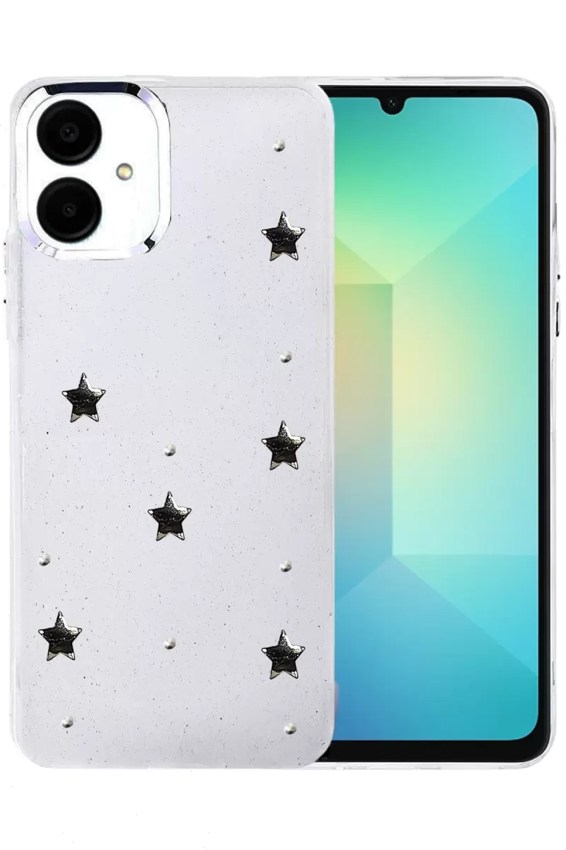 Newface Samsung Galaxy A06 Fiyonk Desenli Kapak - Desen 4