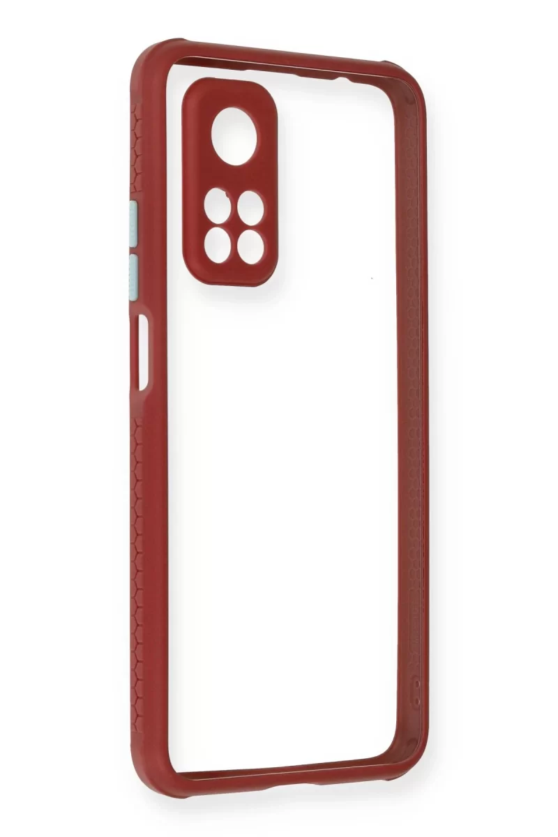 Newface Xiaomi Mi 10T Pro Kılıf Miami Şeffaf Silikon - Fuşya