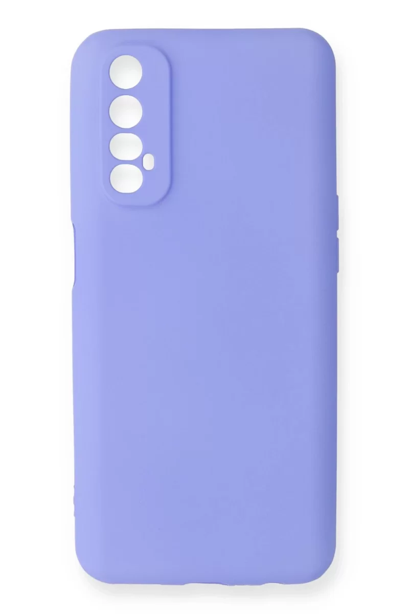 Newface Realme 7 Kılıf First Silikon - Lila