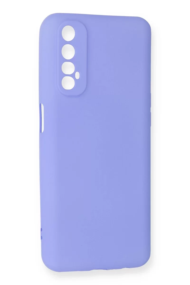 Newface Realme 7 Kılıf First Silikon - Lila