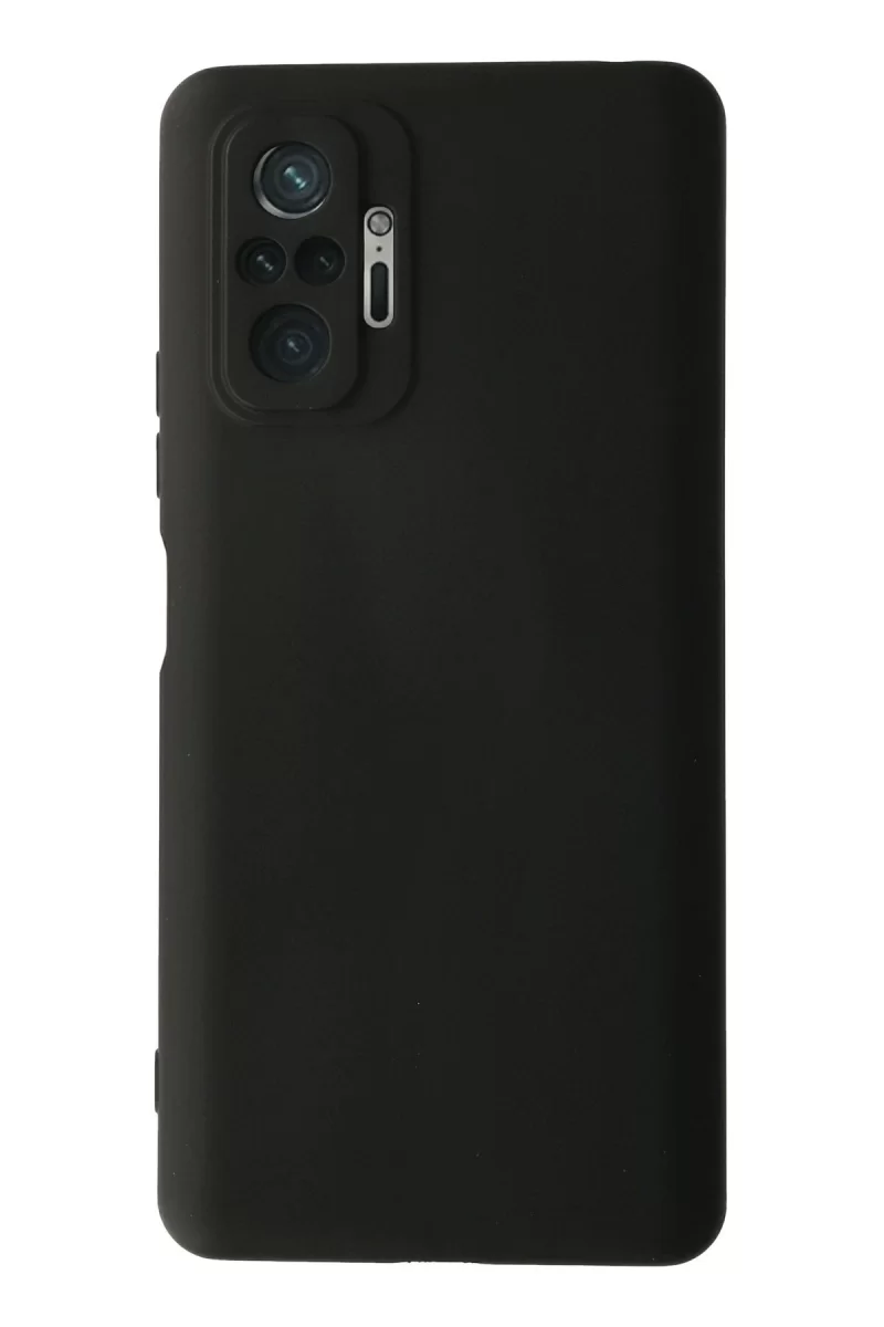 Newface Xiaomi Redmi Note 10 Pro Kılıf Nano içi Kadife Silikon - Siyah