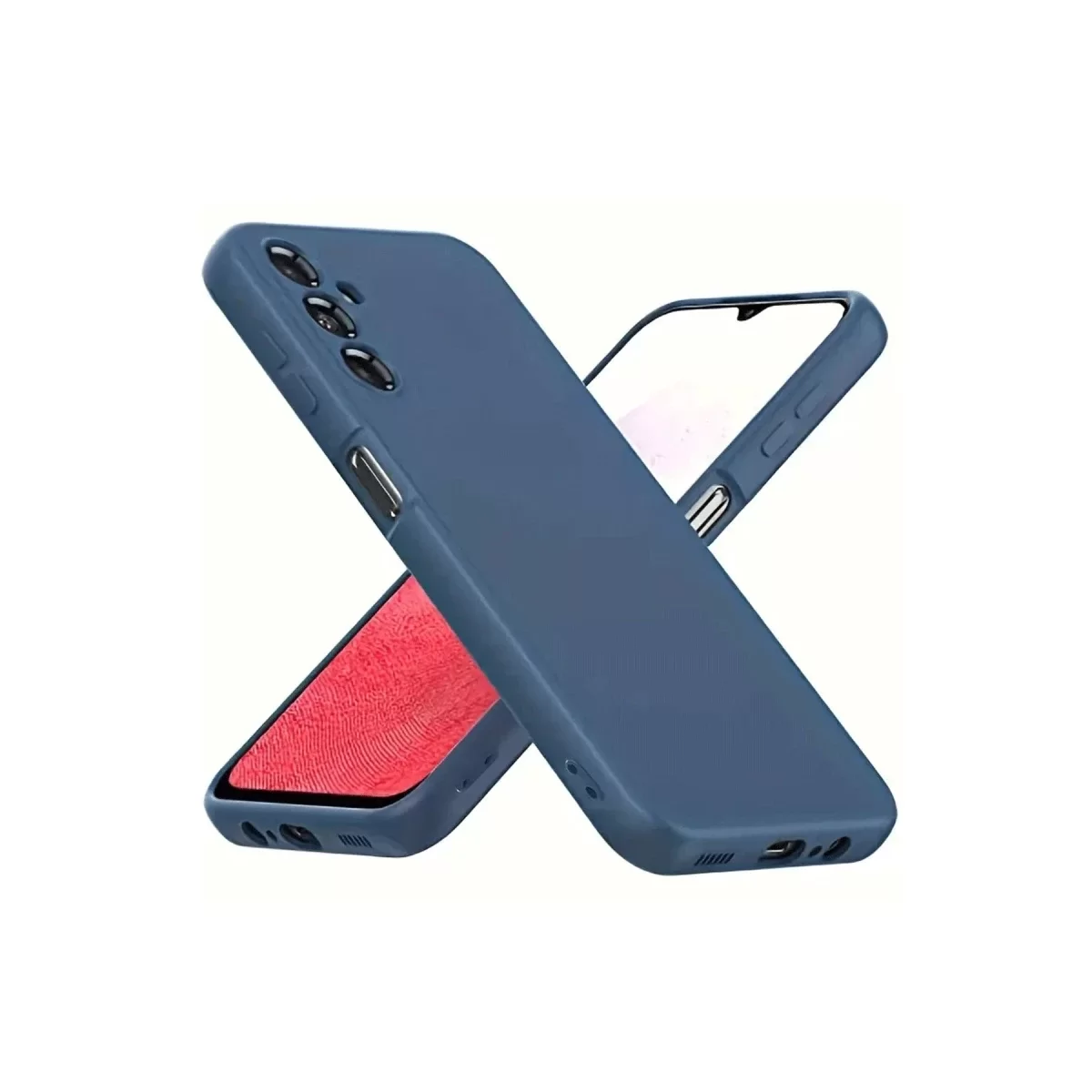 Newface Samsung Galaxy A34 5G Kılıf First Silikon - Lacivert