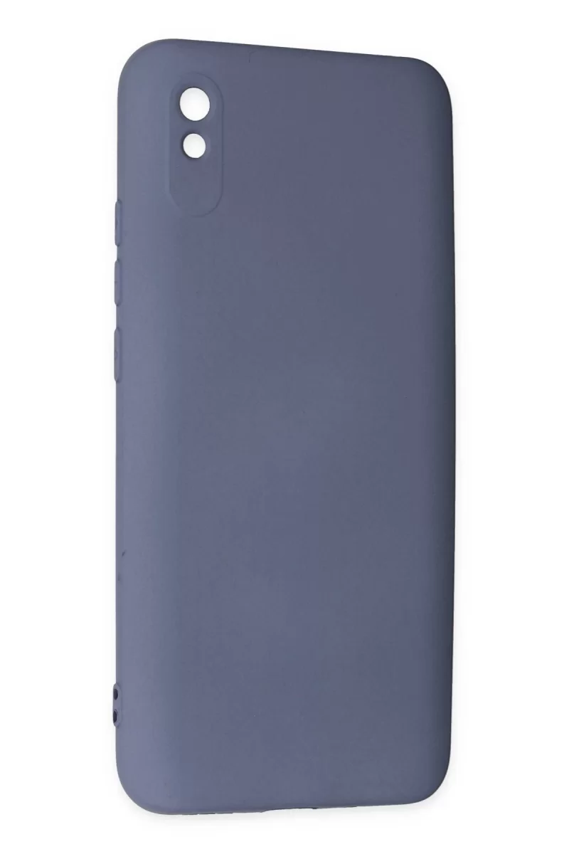 Newface Xiaomi Redmi 9A Kılıf Nano içi Kadife Silikon - Gri