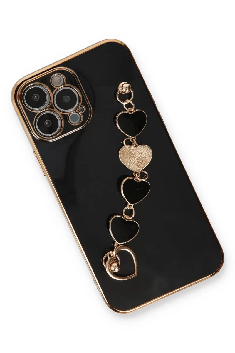 Newface Apple iPhone 14 Pro Max Kılıf Esila Silikon - Siyah