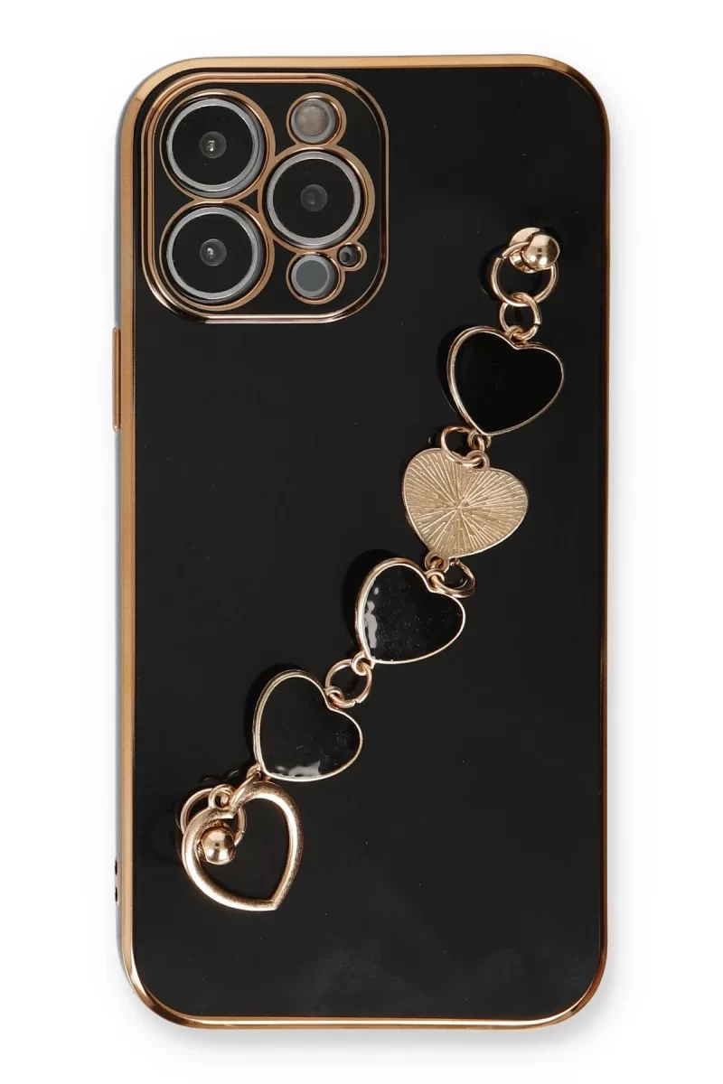 Newface Apple iPhone 14 Pro Max Kılıf Esila Silikon - Siyah