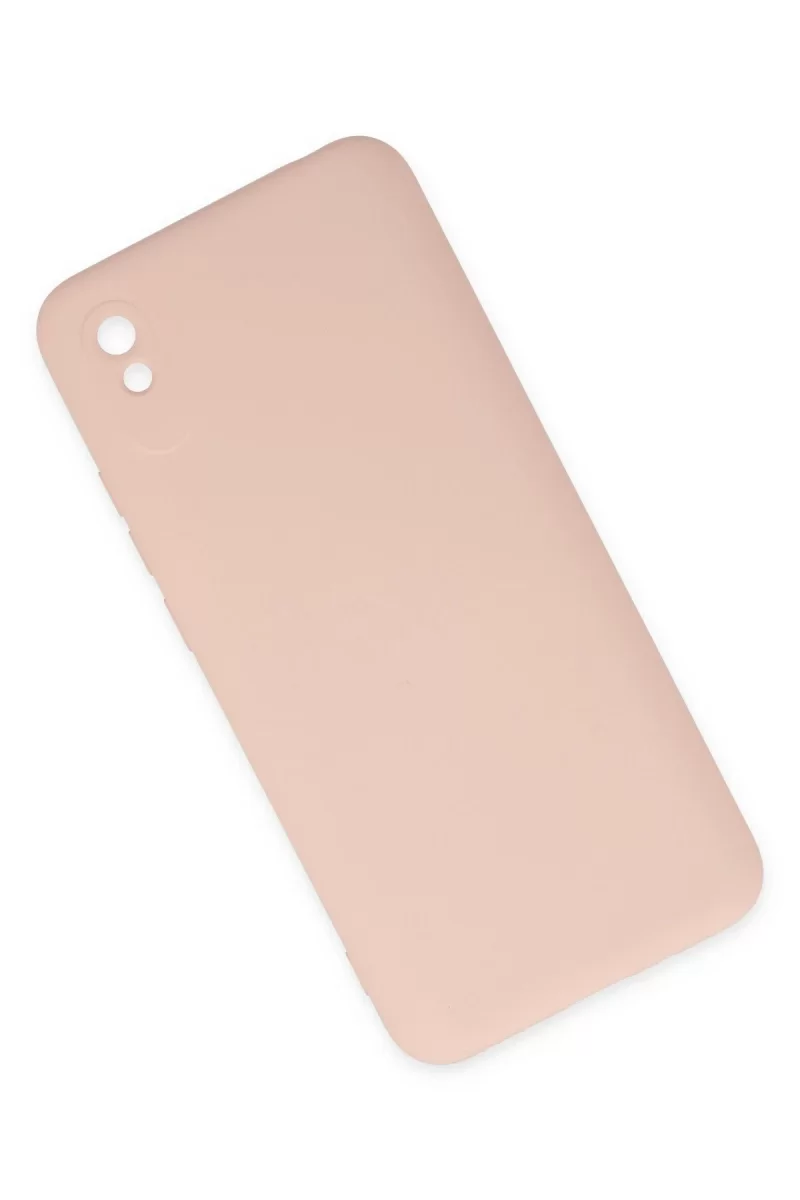 Newface Xiaomi Redmi 9A Kılıf Nano içi Kadife Silikon - Pudra