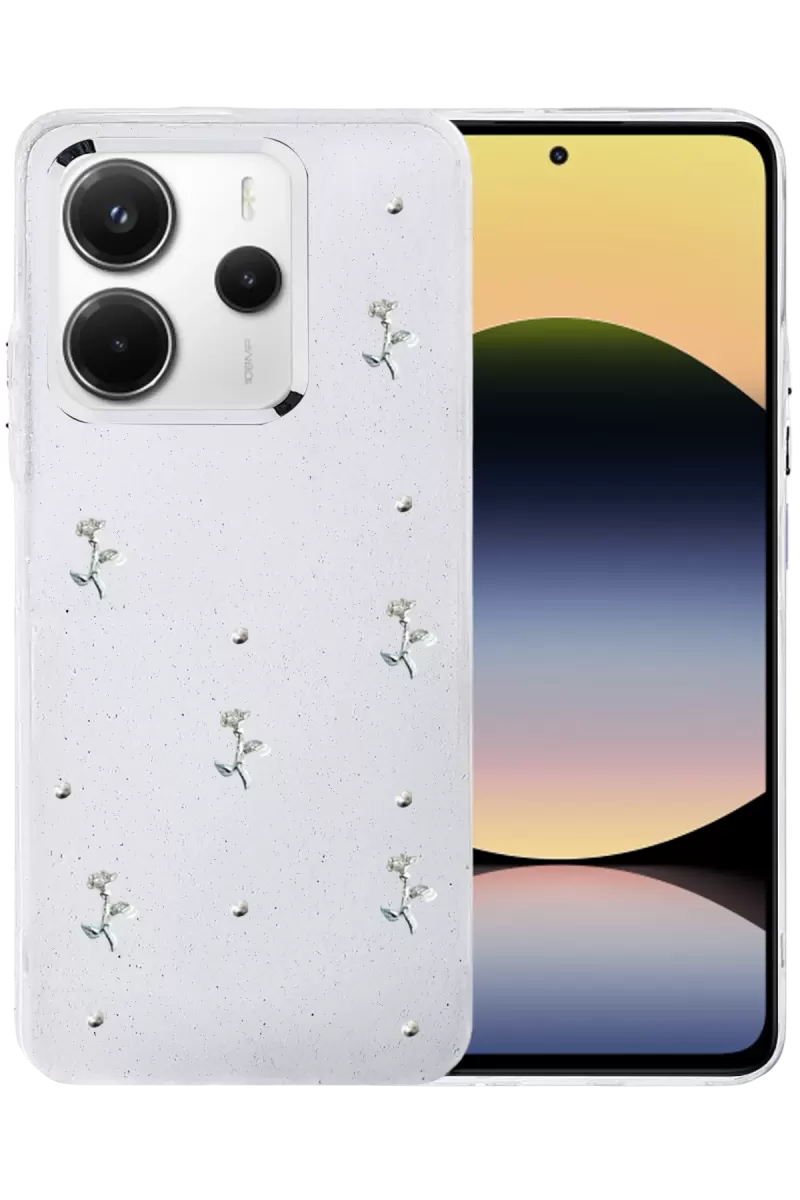 Newface Xiaomi Redmi Note 14 4G Fiyonk Desenli Kapak - Desen 4