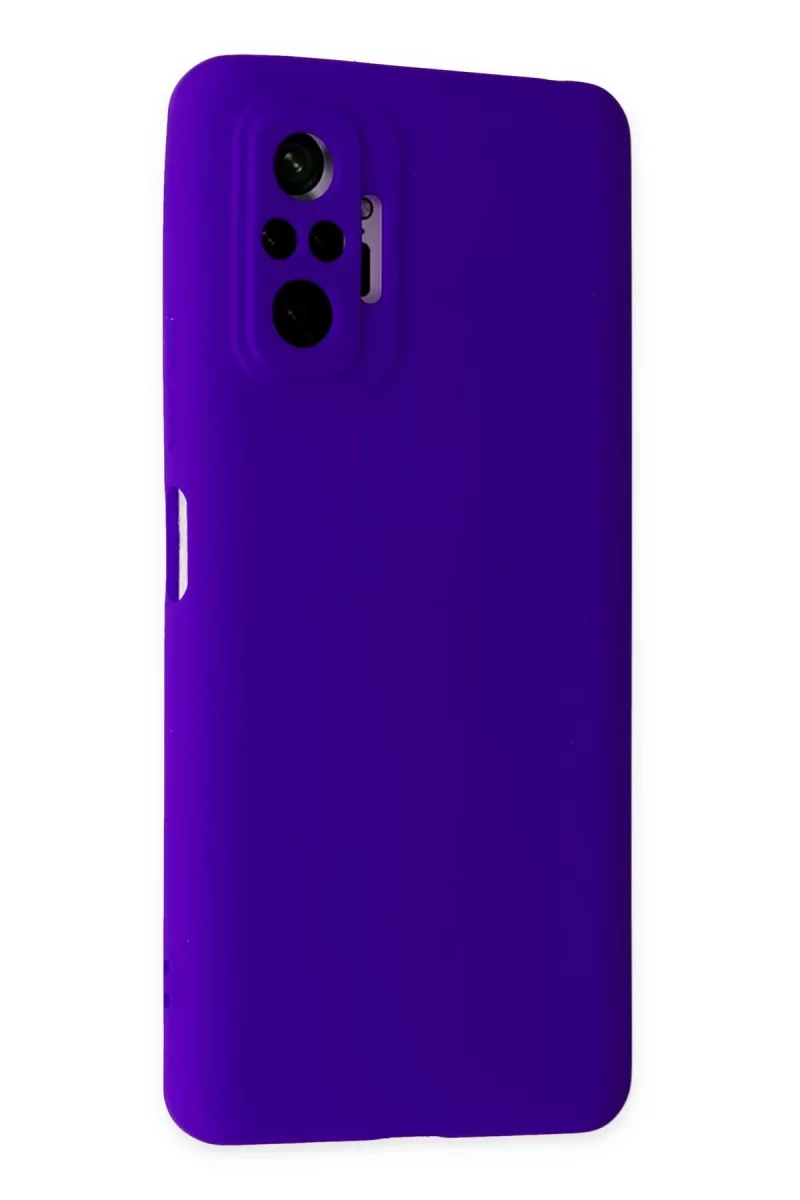 Newface Xiaomi Redmi Note 10 Pro Kılıf Nano içi Kadife Silikon - Mor