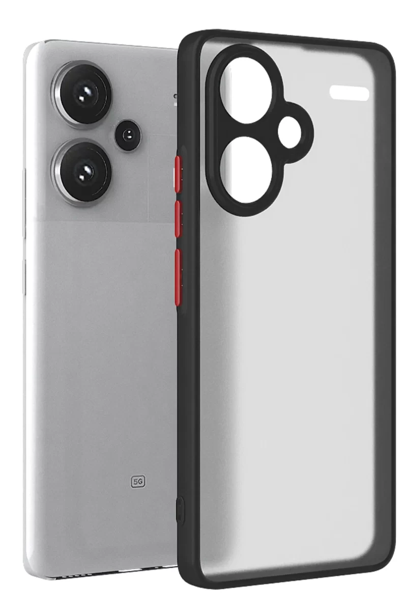 Newface Xiaomi Redmi Note 13 Pro Plus Kılıf Montreal Silikon Kapak - Siyah