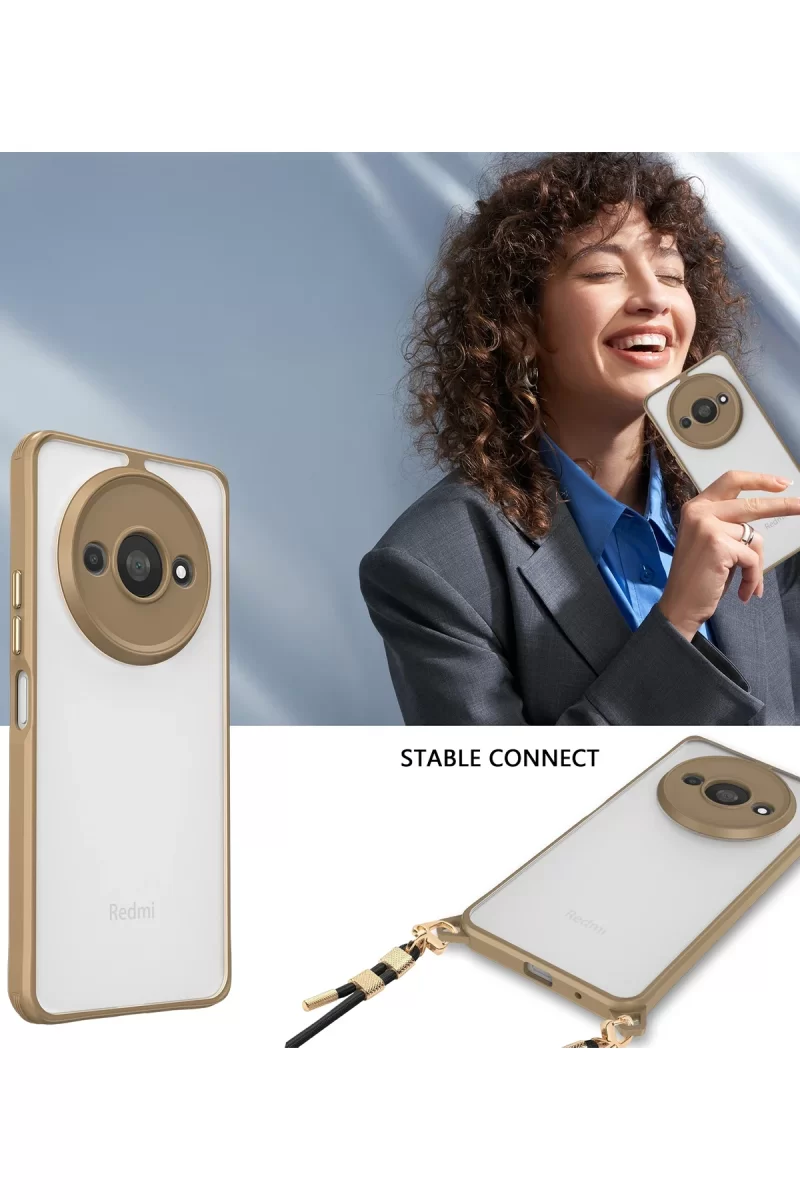 Newface Xiaomi Redmi A3 4G Kılıf Penta Silikon Kılıf - Şeffaf