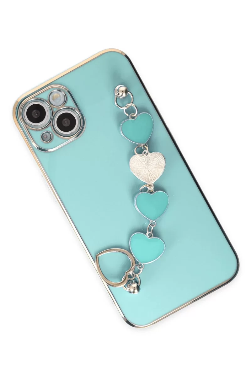 Newface Apple iPhone 14 Plus Kılıf Esila Silikon - Su Yeşili