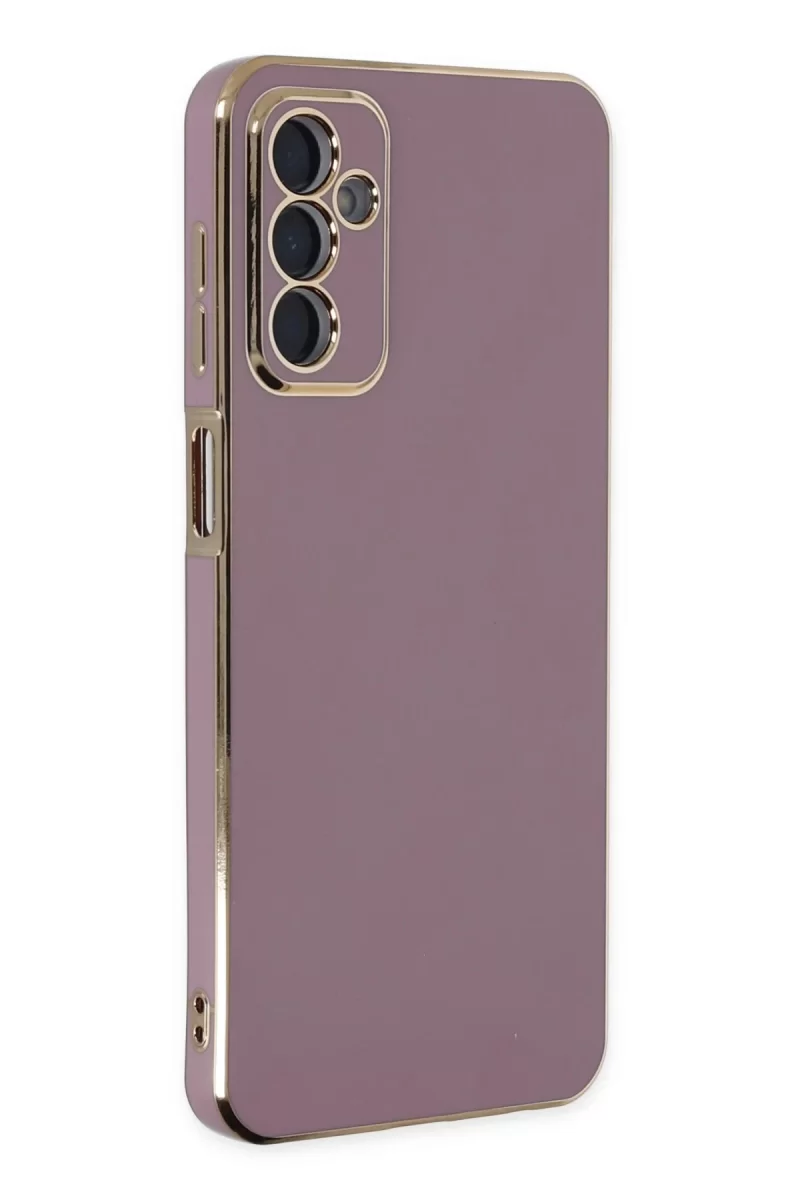 Newface Samsung Galaxy M23 Kılıf Volet Silikon - Mor