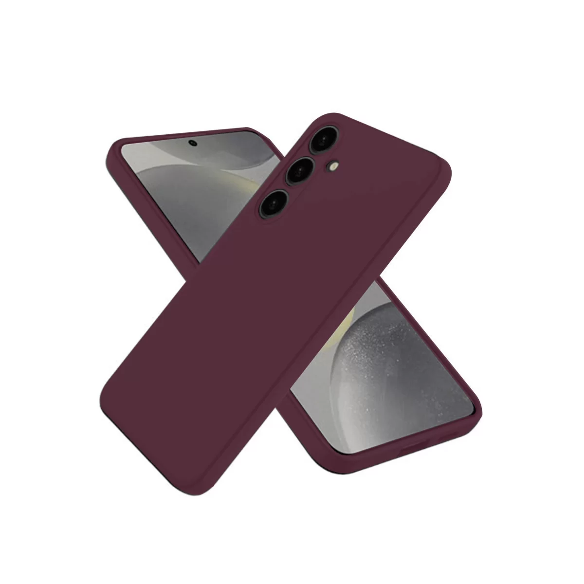 Newface Samsung Galaxy A26 Kılıf First Silikon - Mürdüm