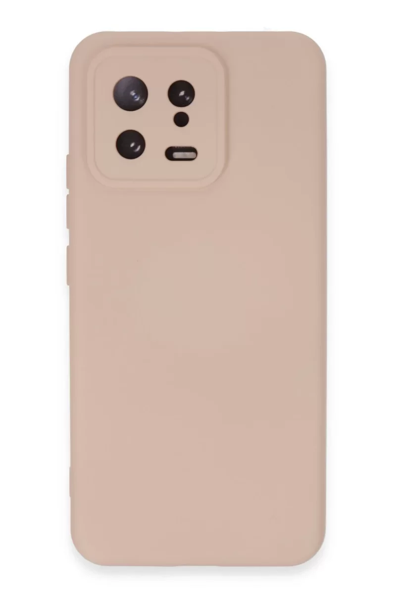 Newface Xiaomi Mi 13 Kılıf Nano içi Kadife Silikon - Pudra