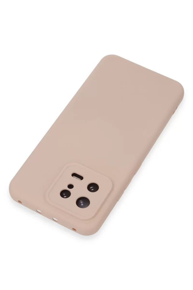 Newface Xiaomi Mi 13 Kılıf Nano içi Kadife Silikon - Pudra