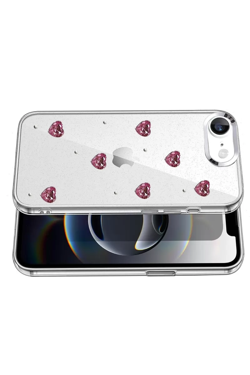 Newface Apple iPhone 16E Fiyonk Desenli Kapak - Desen 3