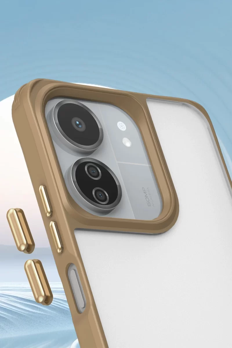 Newface Xiaomi Redmi 13C Kılıf Penta Silikon Kılıf - Çöl Titanyum