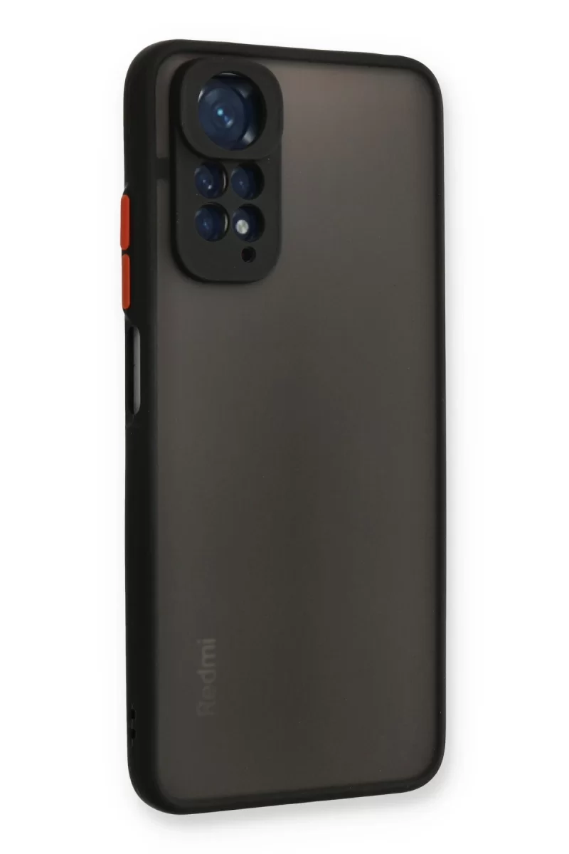 Newface Xiaomi Redmi Note 11 Kılıf Montreal Silikon Kapak - Siyah