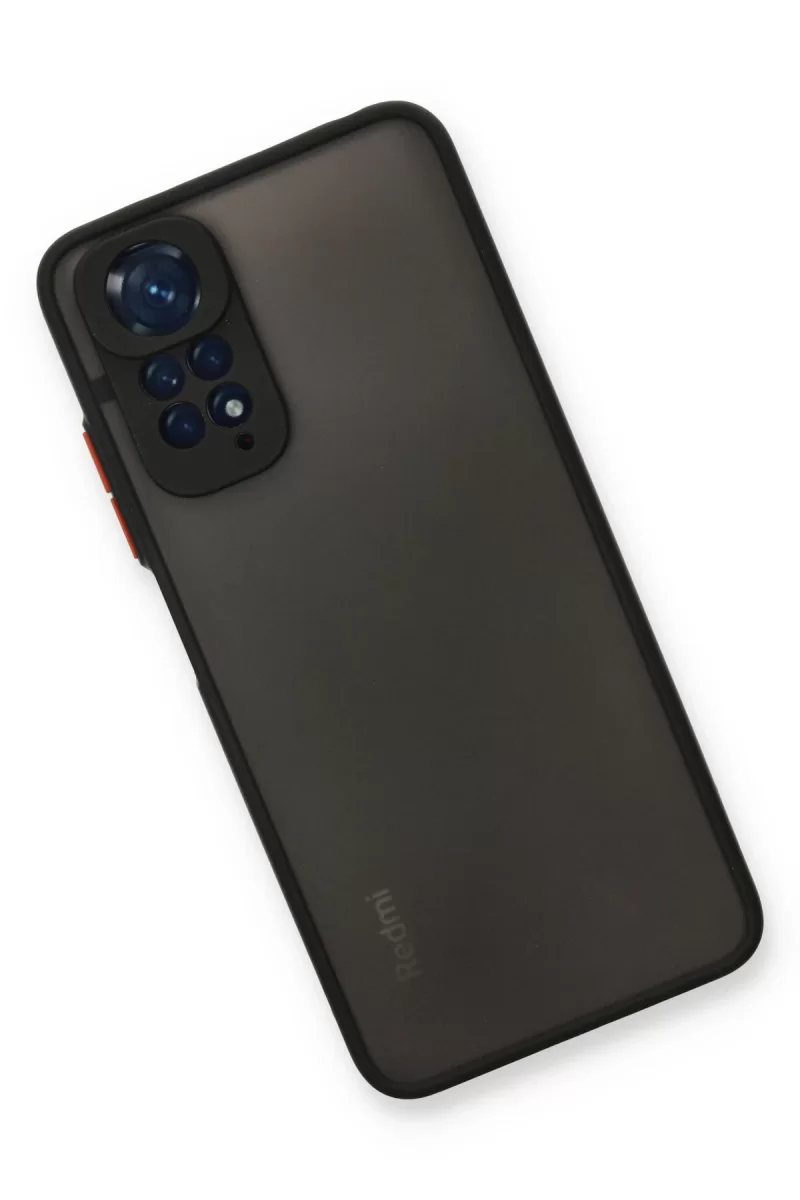 Newface Xiaomi Redmi Note 11 Kılıf Montreal Silikon Kapak - Siyah