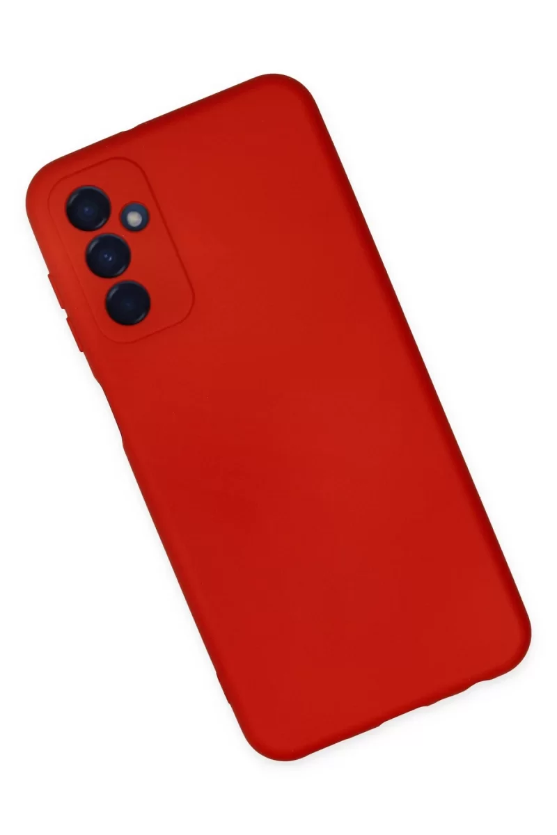 Newface Samsung Galaxy M23 Kılıf Nano içi Kadife Silikon - Kırmızı