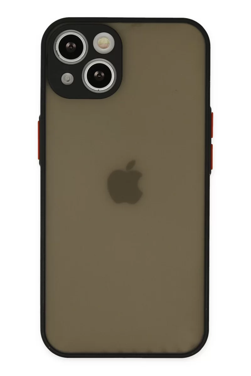 Newface Apple iPhone 15 Plus Kılıf Montreal Silikon Kapak - Siyah