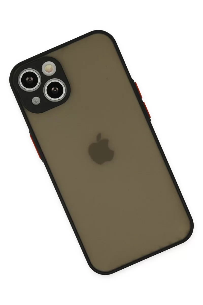 Newface Apple iPhone 15 Plus Kılıf Montreal Silikon Kapak - Siyah