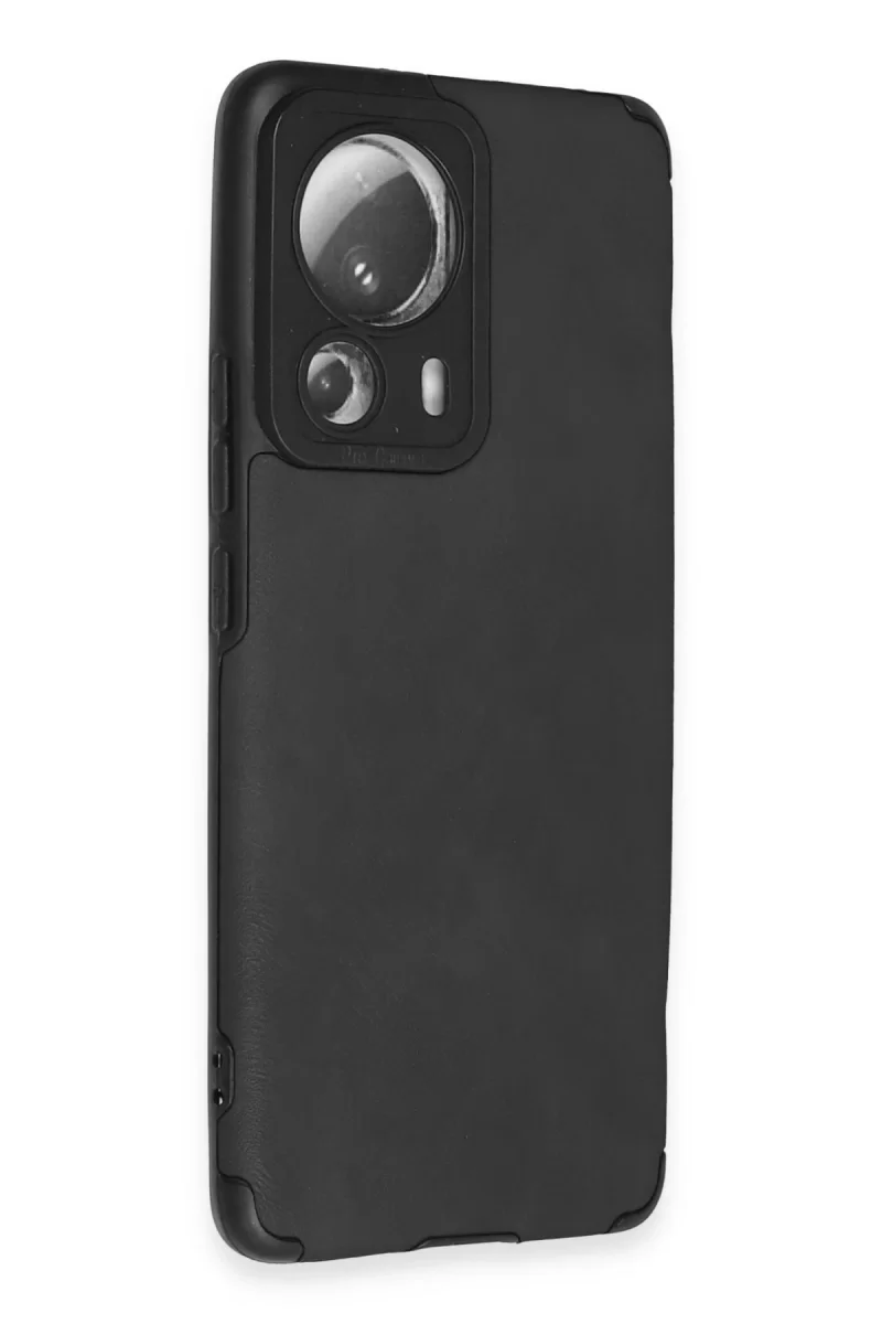 Newface Xiaomi Mi 13 Lite Kılıf Loop Deri Silikon - Siyah