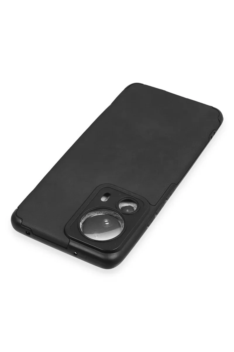 Newface Xiaomi Mi 13 Lite Kılıf Loop Deri Silikon - Siyah